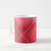 Mug Grunge rouge et gris (Devant gauche)
