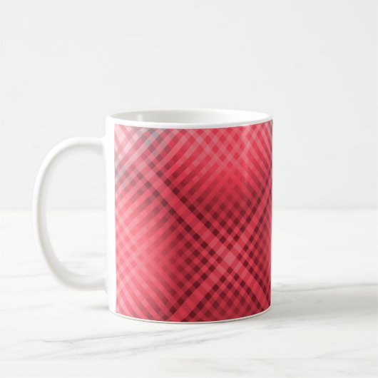 Mug Grunge rouge et gris (Gauche)