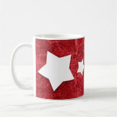 Mug Grunge rouge V004 du BEAU-FILS le plus (Gauche)