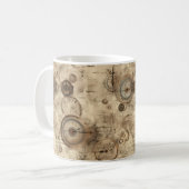 Mug Grunge Rustic Steampunk Horloge (11) (Devant gauche)