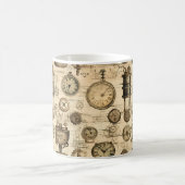Mug Grunge Rustic Steampunk Horloge (14) (Centre)