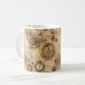 Mug Grunge Rustic Steampunk Horloge (2) (Devant gauche)