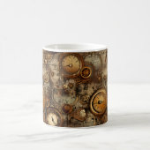 Mug Grunge Rustic Steampunk Horloge (3) (Centre)