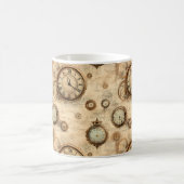 Mug Grunge Rustic Steampunk Horloge (6) (Centre)