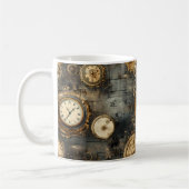 Mug Grunge Rustic Steampunk Horloge (8) (Gauche)
