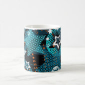 Mug Grunge star motif, design pour enfants ludique. (Centre)