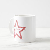 Mug Grunge Superstar Mug, Rouge (Devant gauche)