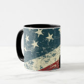 Mug Grunge USA Drapeau Bernese Mountain Dog (Devant gauche)