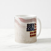 Mug Grunge USA juillet 4 Juillet Indépendance Graphiqu (Devant droit)