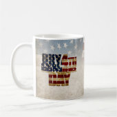 Mug Grunge USA juillet 4 Juillet Indépendance Graphiqu (Gauche)