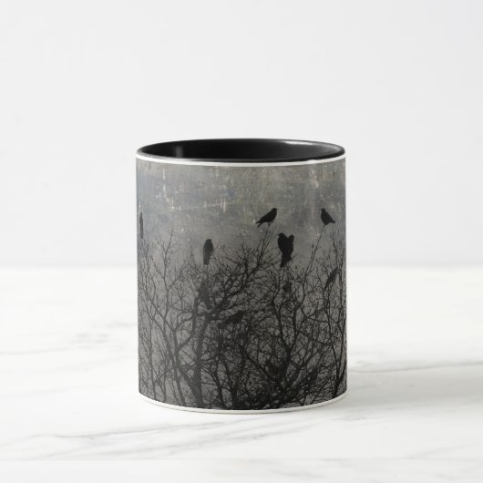 Mug Grunger Tree Crows (Centre)