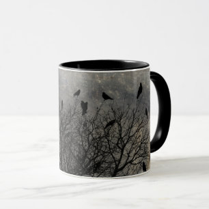 Mug Grunger Tree Crows