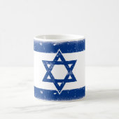 Mug Grungge du drapeau israélien (Centre)
