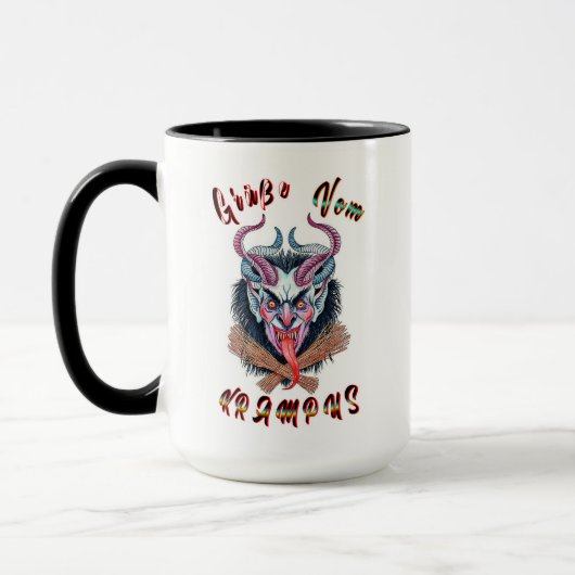 Mug Grüße Vom Krampus Yule Devil Décembre Krampusnacht (Gauche)