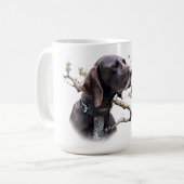 Mug GSP Hunting Art – Precision, Passion, and Pheasant (Devant gauche)