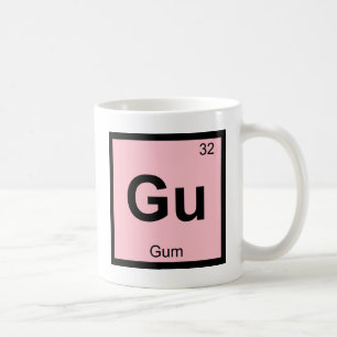 Mug Gu - Chimie de la gomme Symbole du tableau périodi