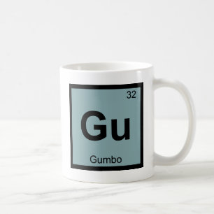 Mug Gu - Chimie Symbole du tableau périodique Gumbo