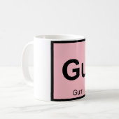 Mug Gu - Symbole de table périodique de la chimie des  (Devant gauche)