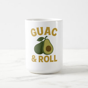 Mug 🥑 Guac & Roll - Drôle T-Shirt Foodie Avocado