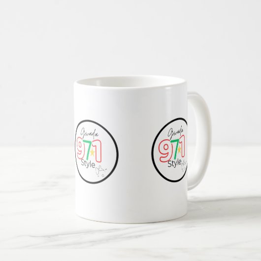 Mug Guadeloupe 971 Style (Devant droit)