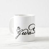 Mug Guadeloupe: gwada  971 (Devant gauche)