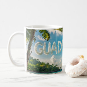 Mug Guadeloupe Tropicale Paysage Caraïbes Aquarelle
