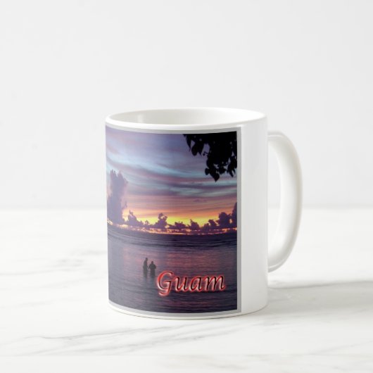 Mug Guam - Coucher de soleil - (Devant droit)