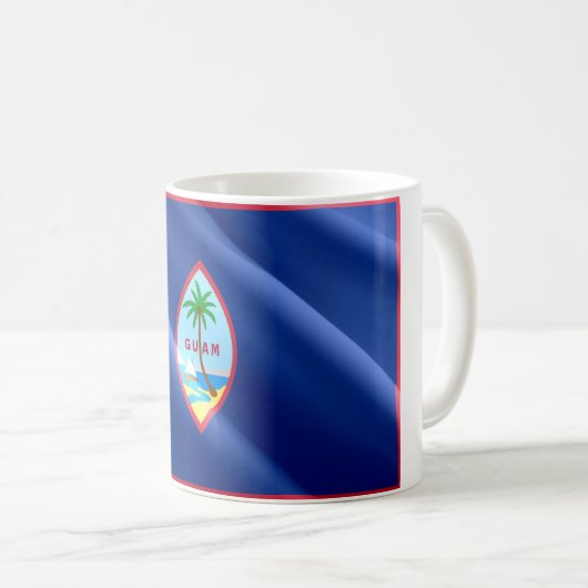 Mug Guam - Drapeau d'agitation - (Devant droit)