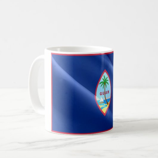 Mug Guam - Drapeau d'agitation - (Devant gauche)