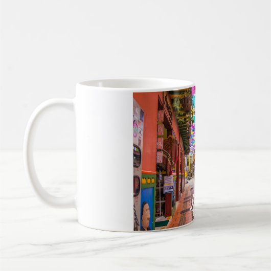 Mug Guatapé. Colombie, rue Umbrella (Gauche)