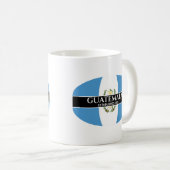 Mug Guatemala Fondé 1821 Drapeau de la nation à texte  (Devant droit)