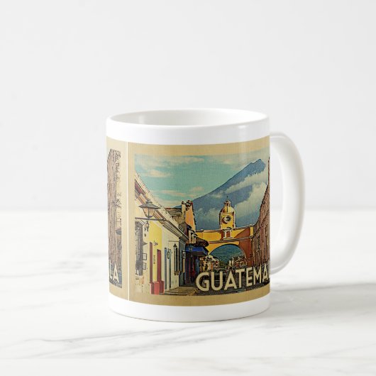 Mug Guatemala Vintage Travel (Devant droit)