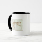Mug Guépard de bondissement avec un collier rouge (Devant gauche)