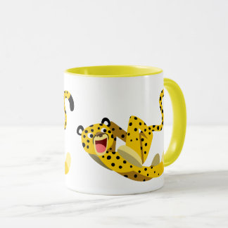 Mug Guépard de dessin animé mignon qui court