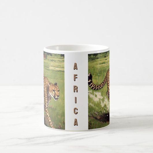 Mug Guépard Retro Africa Scénique (Centre)