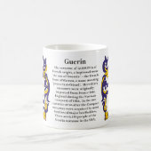 Mug Guerin, l'origine, la signification et la crête (Centre)