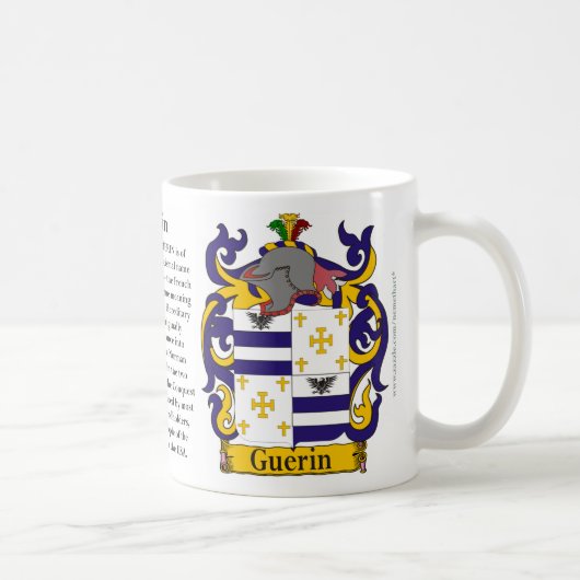 Mug Guerin, l'origine, la signification et la crête (Droite)