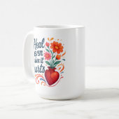 Mug Guéris même quand ça fait mal émotion identifiable (Devant gauche)