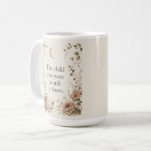 Mug Guérison de l'enfant intérieur Citation Florale Vi (Devant gauche)