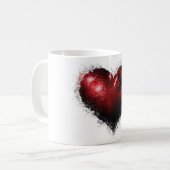 Mug Guérison du café coeur (Devant gauche)