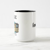 Mug Guérisseur PERSONNALISÉ de Badass d'INFIRMIÈRE (Centre)