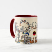 MUG GUERRE BESTIAIRE MÉDIÉVALE, CHEVALIERS, ESPACES GÉ (Devant gauche)