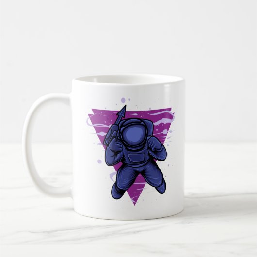 Mug Guerre d'astronaute dans l'espace (Gauche)