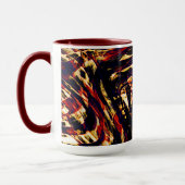 Mug Guerre des rubans d'or contre le rouge, dans fond (Gauche)