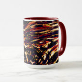 Mug Guerre des rubans d'or contre le rouge, dans fond (Devant droit)