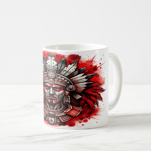 Mug Guerrier aztèque (Devant droit)