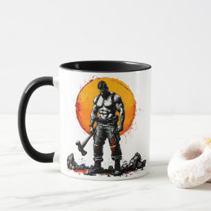 Mug guerrier barbare médiéval imaginaire hummer force