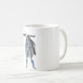 Mug guerrier bleu, pas maintenant (Devant droit)