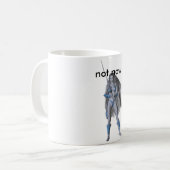 Mug guerrier bleu, pas maintenant (Devant gauche)