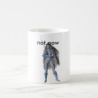 Mug guerrier bleu, pas maintenant